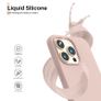 Liquid Silicone Shockproof Case For iPhone 13 Pro Luxury Soft Phone Cover Sand Pink New - FHT3IP13PLK Image 2