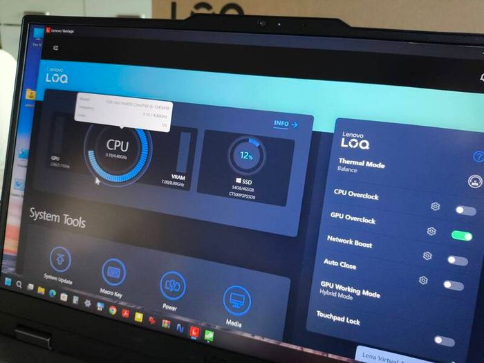 Gaming Laptop Lenovo Loq i5 12450hx 8/12 RTX4050 6gb 105w 16gb Ddr5 512GB Nvme 15.6" 144hz 1080p 300nits 100% sRGB Win11 Warranty Receipt
