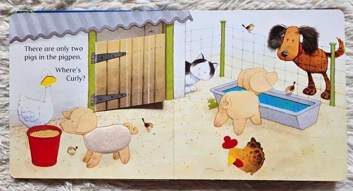 Usborne Touchy-Feely Farmyard Tales - Animal Hide-and-Seek