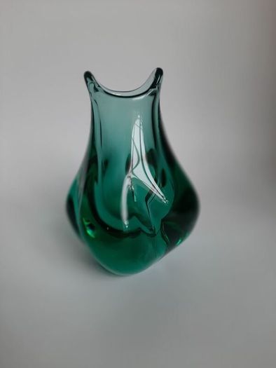 Vintage  czechoslovakian glass vase Miroslav Klinger 1960/1970 midcentury ; Czech Rep