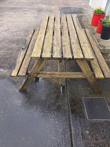 Garden table bench kids