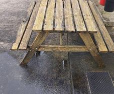 Garden table bench kids