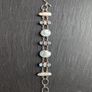 Moonlight gemstones &mother pearl silver bracelet Image 5