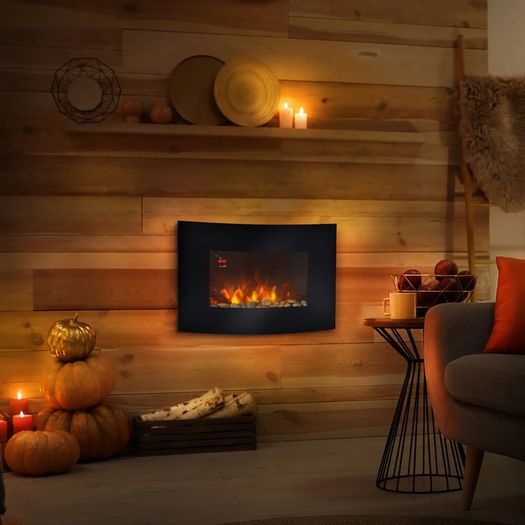 Wall-Mounted Electric Fireplace