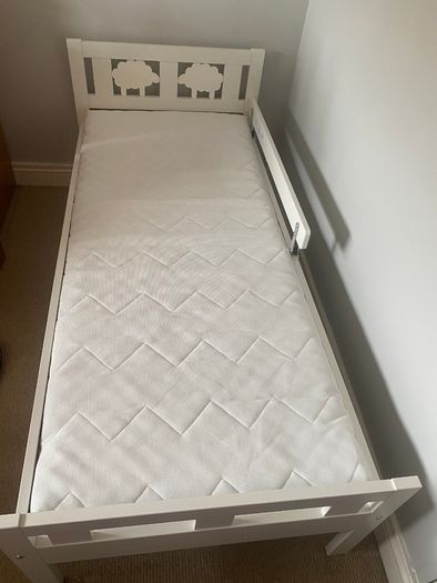 IKEA KRITTER Children's Wooden Bed Frame and Mattress