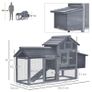 Chicken's 2-Tier Fir Wood Hutch Grey (FREE POSTAGE) Image 3