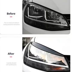 VW Two Car Decorative Strips, Headlight Covers, Meticulously Designed Eyebrow Trim Covers,