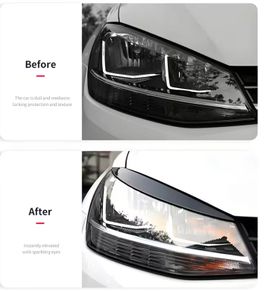 VW Two Car Decorative Strips, Headlight Covers, Meticulously Designed Eyebrow Trim Covers,