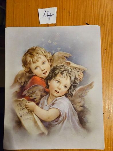 Vintage Catholic Devotional Art Print Cards X 207 Dimensions 8" X 10". In Good Condition.  See Photos For Same.