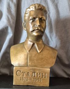Vintage soviet russian bust of stalin.