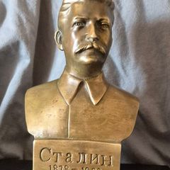 Vintage soviet russian bust of stalin.