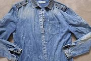Balmain Denim shirt overshirt M L prada gucci