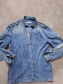 Balmain Denim shirt overshirt M L prada gucci