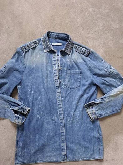Balmain Denim shirt overshirt M L prada gucci