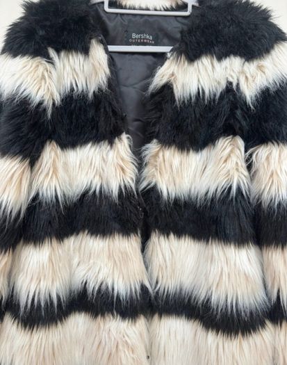 Bershka Faux Fur Coat
