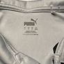 Puma Mens Golf Polo Neck Striped Tee Shirt Medium Slim Fit Grey/Black Image 5