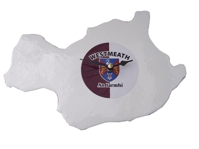 Handmade Glass County Clock - Westmeath
