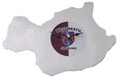 Handmade Glass County Clock - Westmeath