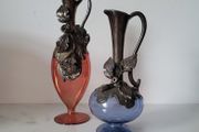 Art noveau glass jugs