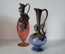 Art noveau glass jugs