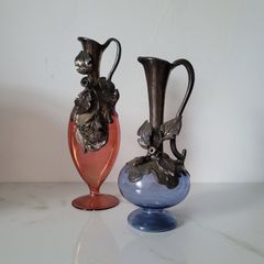 Art noveau glass jugs
