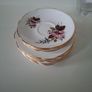 Shabby Chic Vintage Louis English Bone China Saucer & Side Plate Image 2