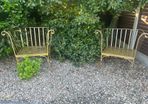 2 Beautiful Wrought Iron Garden Chairs