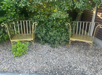 2 Beautiful Wrought Iron Garden Chairs