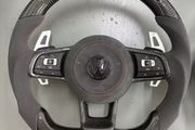 VW Golf MK7 MK7.5 Carbon Fiber LED Steering Wheel | Alcantara | Airbag Included | GTI R GTD