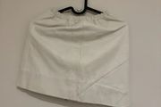 Vintage Cesare Collection White Genuine Leather Skirt Size Small 5 XS 34