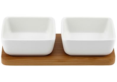 Ladelle Entertainer 2pc Bowl Set White