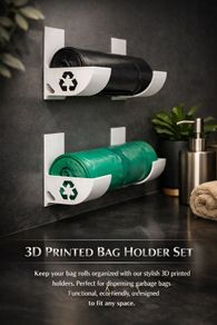 Trash Bag holder with symbol
