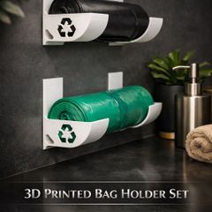 Trash Bag holder with symbol