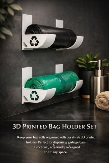Trash Bag holder with symbol