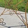 Vintage French Wrought Iron Garden Table Image 3