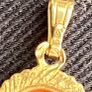 Vintage Miniature 9ct Gold Cameo Pendant Image 4