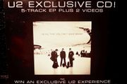 2001. U2.Exclusive   5-Track Live EP CD  Plus 2 Videos