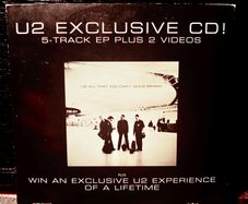 2001. U2.Exclusive   5-Track Live EP CD  Plus 2 Videos