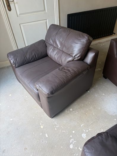 Brown Leather Couches
