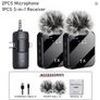 3in1 Wireless Lavalier Microphone for Camera, Phone, Video Recording Podcast Noise Reduction mic Image 8