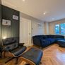 Navy L shape corner couch EZ living Image 3