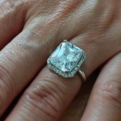 Sterling Silver Ring - Size M - Stamped for Silver (S67)