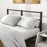 Metal King Bed Frame with Headboard Mattress Foundation with Storage-Enhanced Image 3