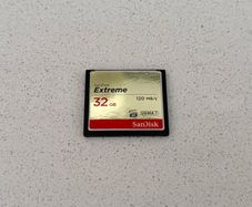 32GB SanDisk Extreme Compact Flash card