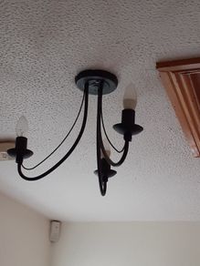 celing candelabra  black