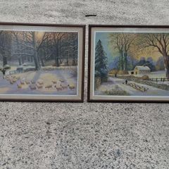 2 X Tom Mc Assey Oil On Board Original Irish Paintings