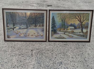 2 X Tom Mc Assey Oil On Board Original Irish Paintings