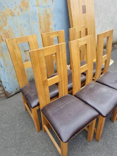 table and six chairs