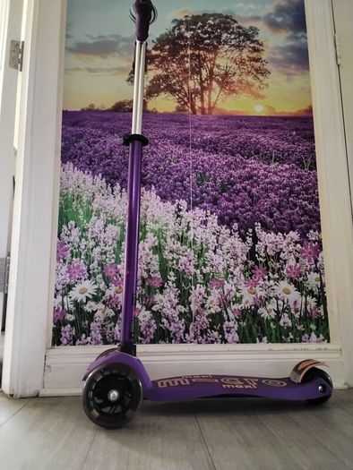 kids purple scooter