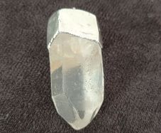 Quartz crystal pendant made of 925 sterling silver
